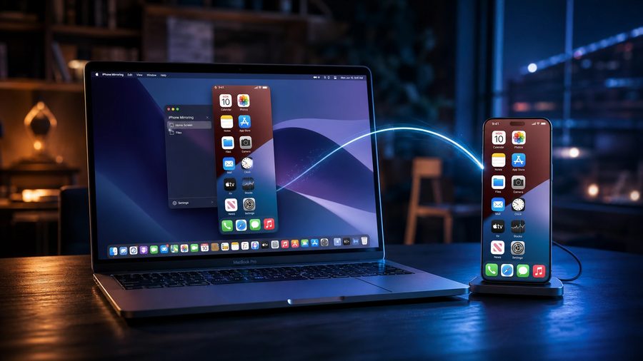 หน้าจอ iPhone แสดงผลเหมือนกับหน้าจอ Mac แบบเรียลไทม์